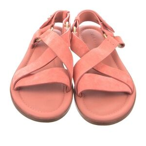 Ulla Johnson Audrey Dahlia Suede Strappy Sandals Sz EU 37.5